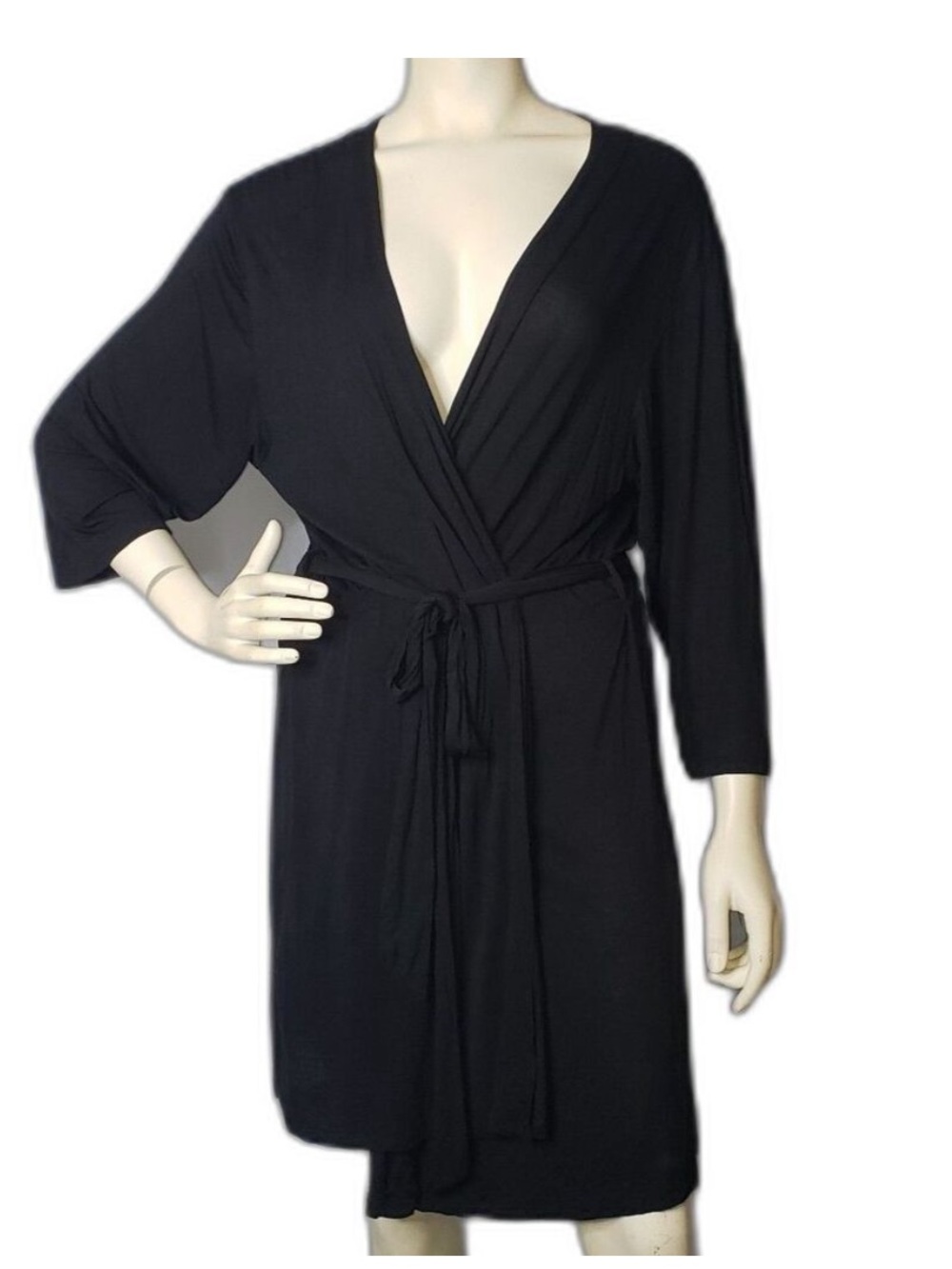 MARILYN MONROE Black Short Robe Womens Size Large